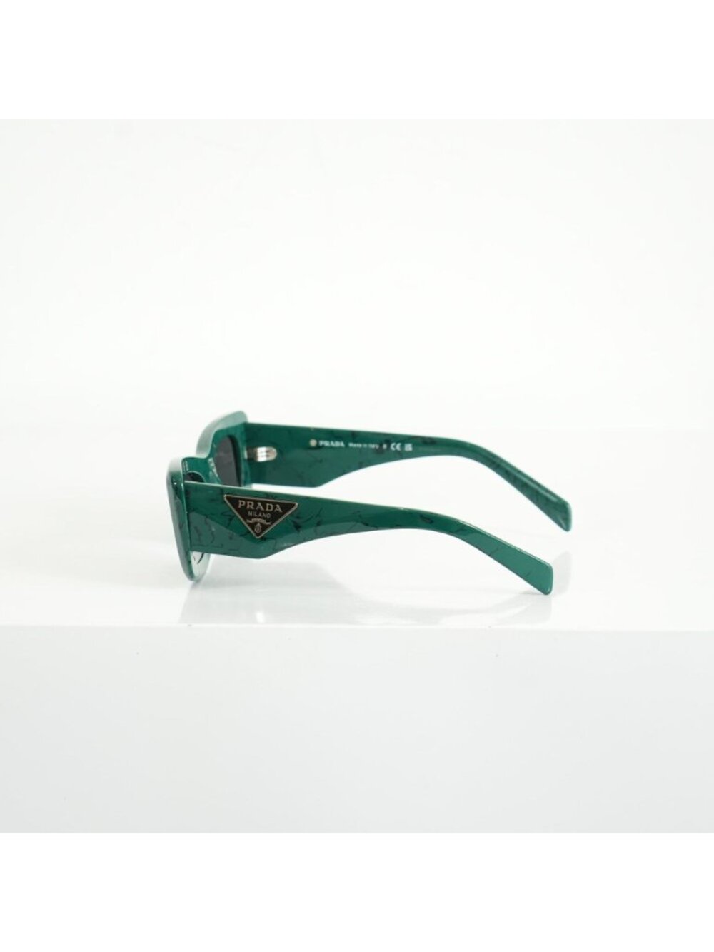 Prada SPR 13Z Green Marble Acetate Finish Sunglasses FULL SET - Picture 7 of 11